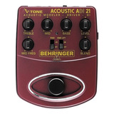 Pedal De Pré-amplificador Acústico Behringer Adi21