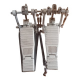 Pedal Duplo D Bateria Robusto Para Iniciantes(com Batedores)
