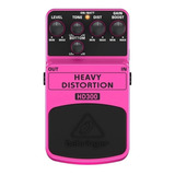 Pedal Guitarra Hd300 Heavy Distortion Behringer Com Nf