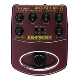 Pedal P/violão Adi21 V-tone Acoustic - Behringer + Nf