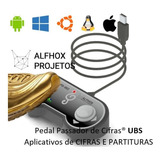 Pedal Passador De Cifras® Partituras Usb