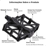 Pedal Plataforma Alumínio Esfera Rosca Grossa