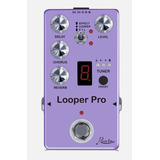 Pedal Rowin Looper Pro Reverb Chorus Delay Afinador Tuner+nf