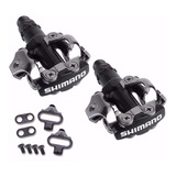 Pedal Shimano Pd-m520 Mtb Preto Com Tacos C/ Nf.