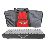 Pedalboard Style 61x31cm C/bag+kit Jacks+elétrica