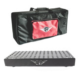 Pedalboard Style 61x31cm C/bag +kit Jacks+kit Eletrica+fonte