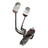 Pedaleira Cromada Logo Vw C/acelerador Fusca/buggy Similares