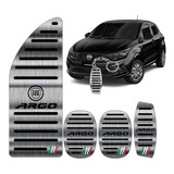 Pedaleira E Descanso De Pé Puro Aço Inox Fiat Argo Itália