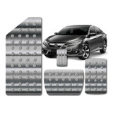 Pedaleira E Descanso Honda Civic Touring Aço Inox G10 17+