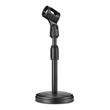 Pedestal Mini Reto Mesa,bumbo P/microfone-base Redonda