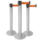 Pedestal Organizador De Fila Easyline Alumínio C/fita 2 Un