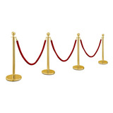 Pedestal Organizador Separador Fila Cromado 4 Unidade Metals