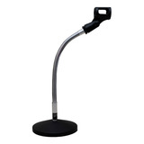 Pedestal P/ Microfone De Mesa Flexível C/ Cachimbo P/ Radio
