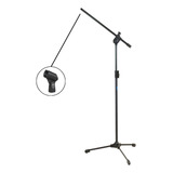 Pedestal Para Microfone Ask Girafa Reforçado + Cachimbo