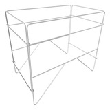 Pedestal Pé Suporte Bandeja Gaiolas Coelho Hamster Grande Cor Branco