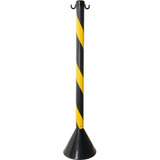 Pedestal Plastico Amarelo/preto P/corrente Sinalizacao
