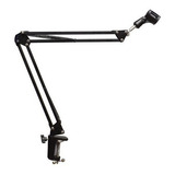 Pedestal Suporte Mesa Articulado P/ Microfone Studio Rádio