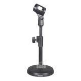Pedestal Suporte Microfone De Mesa Studio Rádio Tripé Mtg025