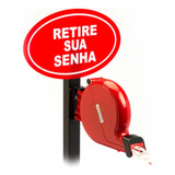 Pedestal +placa Retire Senha + 1
