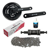 Pedivela 42/34/24+ Movimento Central 122mm+corrente 7v Index