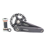 Pedivela Shimano Deore Mt510 32d 175mm + Movimento Central Bb52 12v 1x12v Compatível C/ M6100
