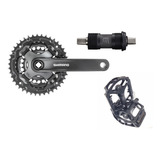 Pedivela Shimano Mov. Central Ty301 42/34/24 Dentes + Pedal