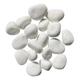 Pedra Branca Luxo Jardim Seixo Dolamita Branco 10kg Sala Rústica