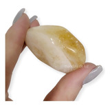 Pedra Citrino Rolado (ametista Queimada) Cristal G Unitária