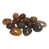 Pedra Natural Cornalina Rolada Semipreciosa Pacote 250g