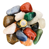 Pedra Natural Sortida Rolada Mista Grande 4-6cm - 500g