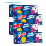 Pedra Sanitária Detergente Banheiro Lipex Kit C/ 12 Unidades