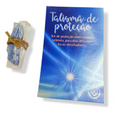 Pedra Selenita E Cianita Azul Talismã Da Proteção