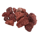 Pedra Vulcânica Marrom Para Lareira Churrasqueira Pacote 3kg