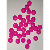Pedrarias Bola Lisa 12mm Pink Neon