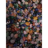 Pedras Brasileiras Mistas 1kg Cristal Natural Roladas Semi P