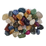 Pedras Brasileiras Roladas Mistas 1kg - Cristal Natural