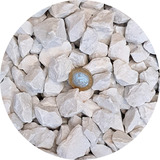 Pedras Ornamentais Pedrisco Branco Número 4 - 4,0kg