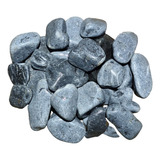 Pedras Ornamentais Seixo Cinza Tam 3-8cm