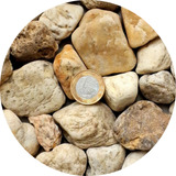 Pedras Ornamentais Seixo Mesclado N2- 4,0kg