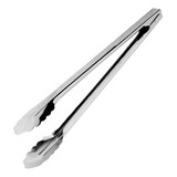 Pegador De Alimentos Longo Jumbo Aço Inox - Culinária 40cm