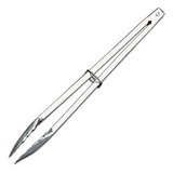 Pegador De Carne Brinox Aço Inox Cozinha Churrasco Pinça 40c