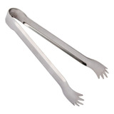 Pegador De Gelo E Frutas Em Inox Pinça Com Garra 19cm Casa 