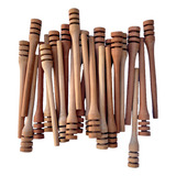 Pegador De Mel 17cm De Pau Madeira Maciça Pega Colher Dipper