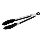 Pegador Multiuso Silicone Preto M 28cm Utensilio Cozinha