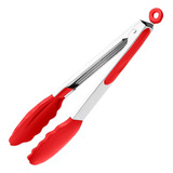 Pegador Silicone Salada Pastel Churrasco Fritura Inox 22cm