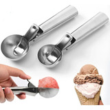 Pegador Sorvete Sobremesa Inox 18cm Colher Concha Cup Cake