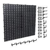 Pegboard Organizador Painel Modulado Perfurado Ferramentas Com 24 Ganchos 