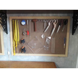 Pegboard Quadro Decorativo Placa Painel Perfurado Furadinho