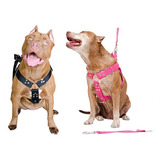 Peitoral Coleira Com Regulagem Guia Para Cães Reforçada Cor Preto Tamanho Da Coleira Médio