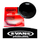 Pele 13'' Evans Resonant Black - Caixa Ou Tom 13 Polegadas